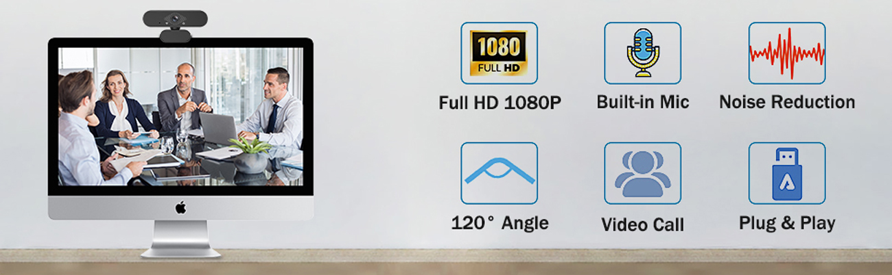 1080P Webcam with Microphone